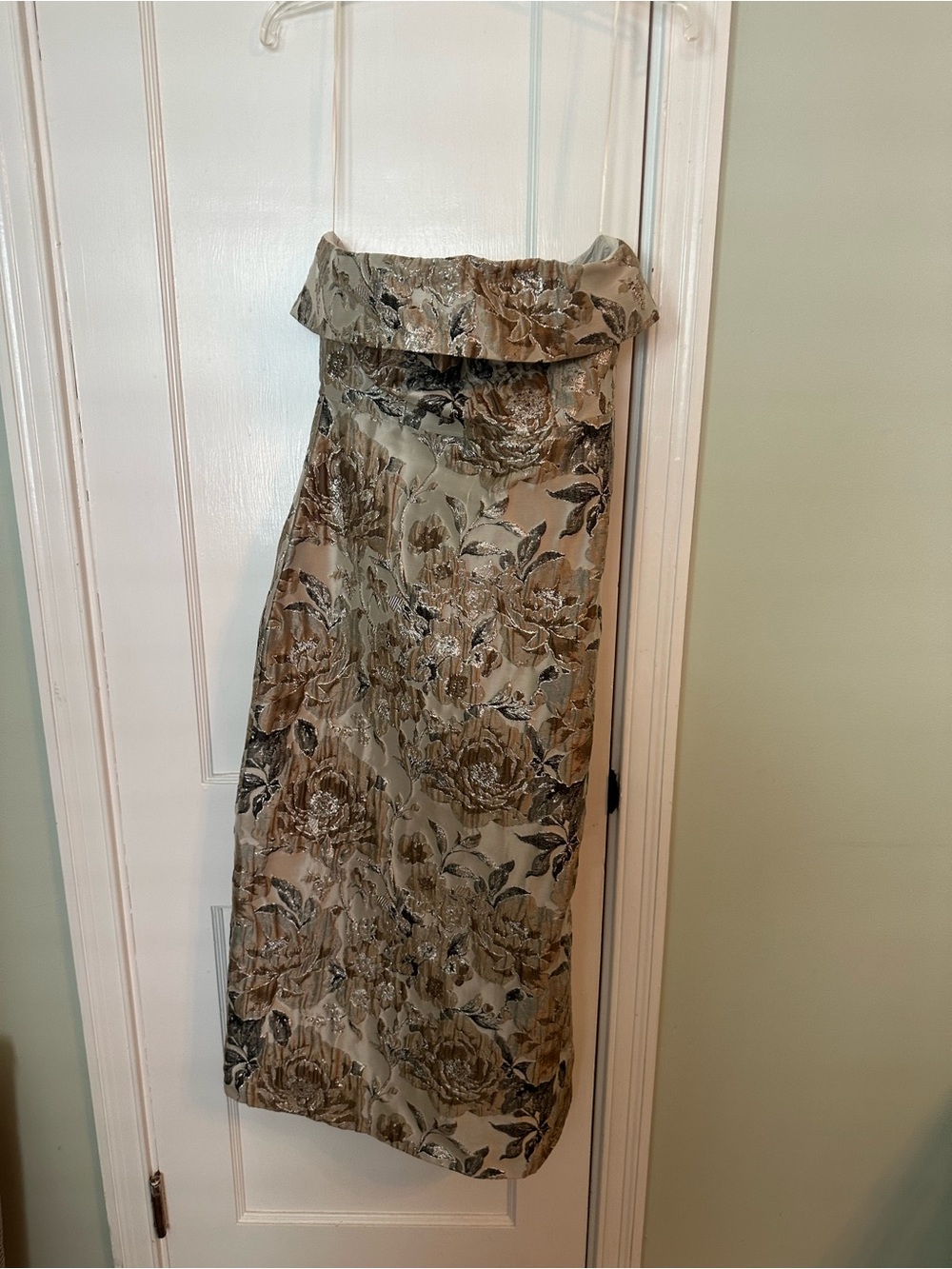 Strapless Floral Dress